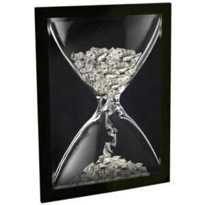 Quadro Decorativo Tempo É Dinheiro Decoração Escritório Empresa