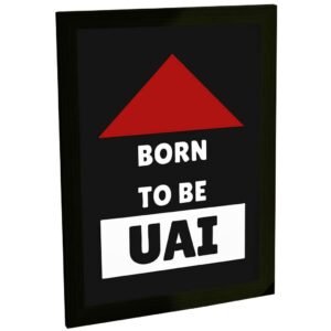 Quadro Decorativo Engraçado Minas Gerais Born To Be Uai Decoração