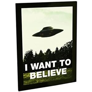 Quadro Decorativo I Want To Believe Quadro Ets Aliens Decoração Poster