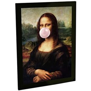 Quadro Decorativo Engraçado Monalisa Chiclete Tumblr