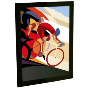Quadro Decorativo Bicicleta Ciclismo Corrida Ilustração