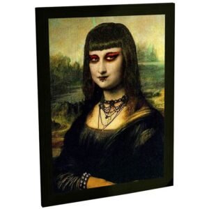 Quadro Decorativo Engraçado Monalisa Gótica