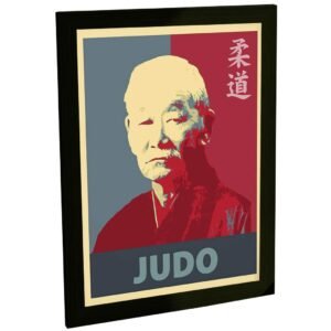Quadro Decorativo Mestre Judo Artes Marciais Luta Decoração Poster Quarto Sala