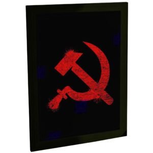 Quadro Decorativo Foice Símbolo Comunismo Decoração Poster