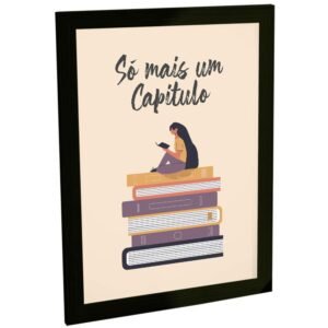 Quadros Decorativos Livros Leitura Literatura Letras Decoração Quarto Sala Quadro Poster
