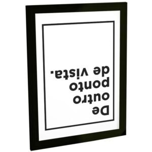 Quadro Decorativo Frases Outro Ponto De Vista