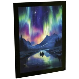 Quadro Decorativo Dragão Onda Japonês Estilo Tattoo Decoração
