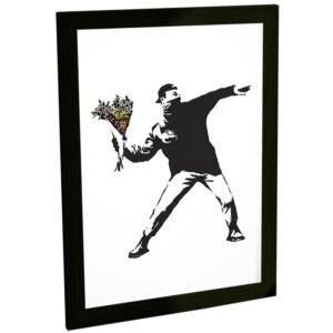 Quadros Decorativos Grafite Arte de Rua Banksy Pop Arte Pinturas Varios Modelos Decoração Quarto Sala