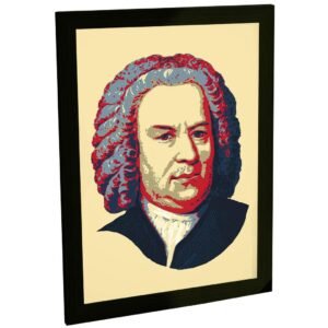Quadro Decorativo Sebastian Bach Musica Clássica Decoração