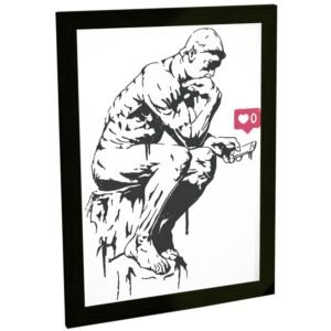 Quadros Decorativos Grafite Arte de Rua Banksy Pop Arte Pinturas Varios Modelos Decoração Quarto Sala