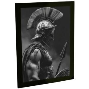 Quadro Decorativo Soldado Romano Espartano Ilustração Foto Decoração Poster Quarto Sala