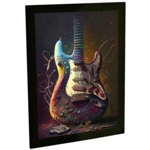 Quadros Decorativos Musica Violão Guitarra Rock Piano Varios Modelos Instrumentos Decoração Quarto Sala Escritório