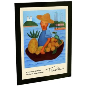 Quadro Decorativo Tarsila Do Amaral Pintura O Vendedor De Frutas V2 Decoração