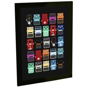 Quadros Decorativos Musica Violão Guitarra Rock Piano Varios Modelos Instrumentos Decoração Quarto Sala Escritório