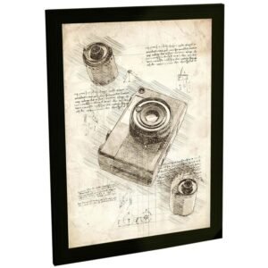 Quadros Decorativos Projeto Anatomia Maquinas Animais Varios Modelos Retro Estilo Leonardo Da Vinci Decoração Quarto Sala Escritório