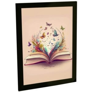 Quadros Decorativos Livros Leitura Literatura Letras Decoração Quarto Sala Quadro Poster
