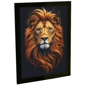 Quadro Decorativo Leão De Judá Ilustração Jesus Cristo Quarto Sala Decoração Poster