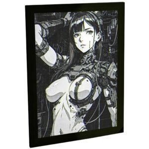 Quadro Decorativo Anime Garota Sexy Cyberpunk Aesthetic Japão Poster Quarto Sala