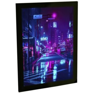 Quadro Decorativo Tokyo Aesthetic Cores Neon Poster
