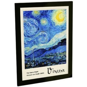 Quadro Decorativo Van Gogh Pintura A Noite Estrelada Decoração