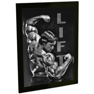 Quadro Decorativo Arnold Schwarzenegger Lift Musculação Decoração Academia Treino