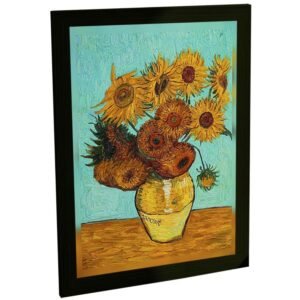 Quadro Decorativo para Sala Girassóis de Van Gogh – Arte Clássica Decoração Parede Cozinha Quarto Poster