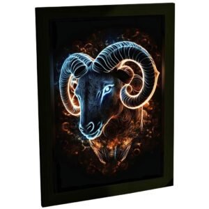 Quadro Decorativo Signo De Capricórnio Horoscopo Astrologia Decoração Poster Quarto Sala