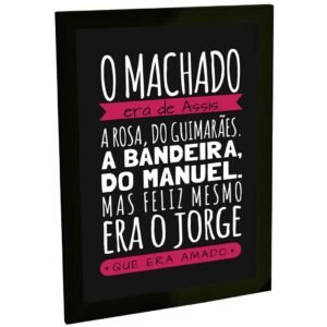 Quadro Decorativo Livros Autores Brasileiros Literatura Nacional
