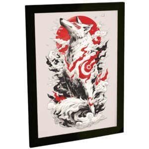 Quadro Decorativo Deusa Amaterasu Japão Mitologia Decoração Poster Quarto Sala