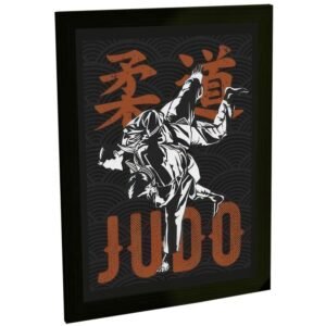 Quadro Decorativo Judo Artes Marciais Jiu Jutsu Poster Decoração