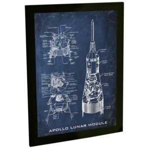 Quadros Decorativos Naves Espaciais Voyager Apollo Cassini N1 Astronomia Decoração Quarto Sala