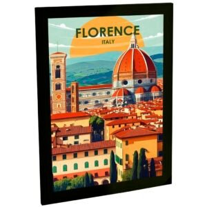 Quadro Decorativo Florença Itália Europa Viagem Decoração Quarto Sala