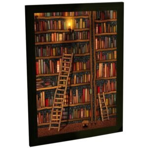 Quadros Decorativos Livros Leitura Literatura Letras Decoração Quarto Sala Quadro Poster