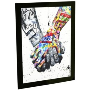 Quadros Decorativos Grafite Arte de Rua Banksy Pop Arte Pinturas Varios Modelos Decoração Quarto Sala