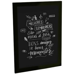 Quadro Decorativo Frases Cozinha As Melhores Lembranças São Feitas De Boa Comida Decoração Poster Quarto Sala