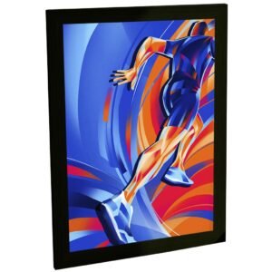 Quadro Decorativo Corrida Ilustração Treino Caminhada Esportes Decoração Poster Quarto Sala