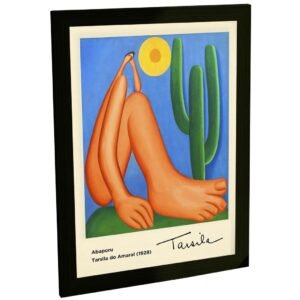 Quadro Decorativo Tarsila Do Amaral Pintura Abaporu V2 Decoração