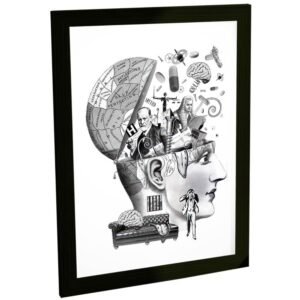 Quadros Decorativos Psicologia Cérebro Mente Terapia Quadro Decoração Escritório Poster
