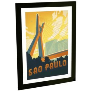 Quadro Decorativo Cidade De São Paulo Ponte Octávio Frias