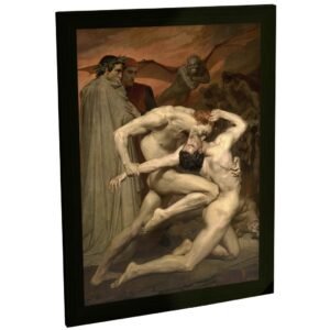 Quadro Decorativo Pintura Dante E Virgílio No Inferno Bouguereau Decoração Poster Quarto Sala