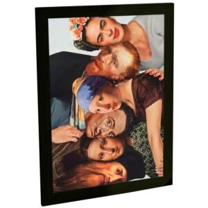 Quadro Decorativo Engraçado Van Gogh Da Vinci Monalisa
