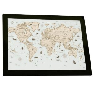 Quadros Decorativos Mapa Mundi Varios Modelos Moderno e Retro Quadro Decoração Sala Escritrório Quarto Hall