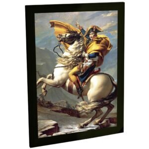 Quadro Decorativo Napoleão Bonaparte Cruzando Os Alpes Pintura Decoração