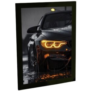 Quadro Decorativo Carro Esportivo preto Angel Eyes Decoração Poster Quarto Sala