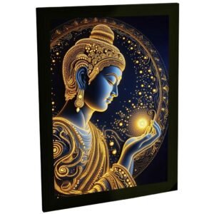 Quadro Decorativo Religioso Buda Luzes Iluminação