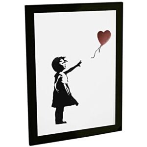 Quadro Decorativo Banksy Menina com Balão Grafite Decoração Poster