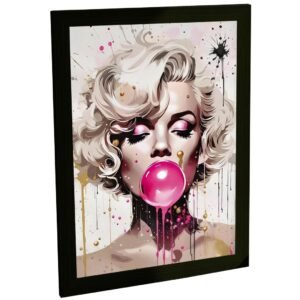 Quadro Decorativo Marilyn Monroe Chiclete Ilustração