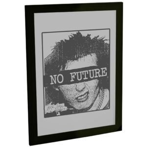 Quadro Decorativo Punk Rock No Future Bandas Decoração Poster