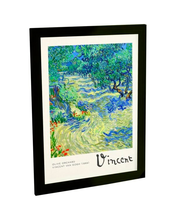 Quadro Decorativo Van Gogh Olive Orchard Releitura Pintura Óleo Decoração Sala Quarto Escritório Poster Quadro Moderno